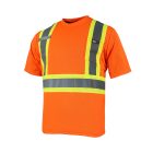 t shirt manches courtes 10/4 job quick dry bande réfléch.