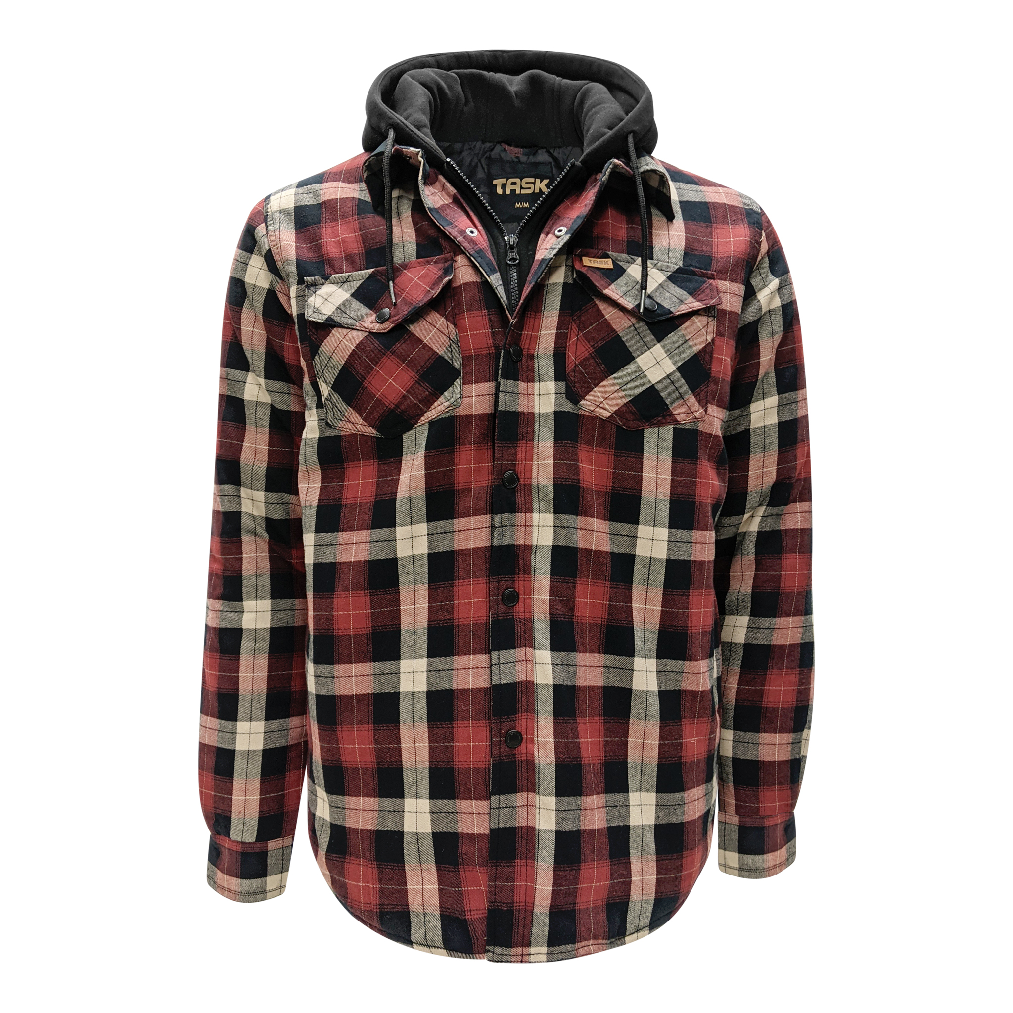 veste en flanelle matelassée avec capuchon veste en flanelle matelassée avec capuchon