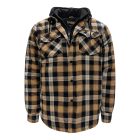 veste en flanelle matelassée avec capuchon
